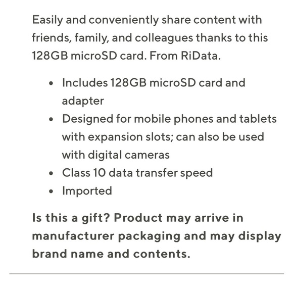 RiData Flash Memory Card - Picture 3 of 3